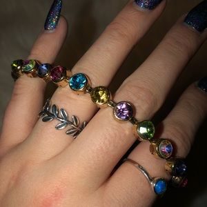 Urban Outfitters Rainbow Gem Choker